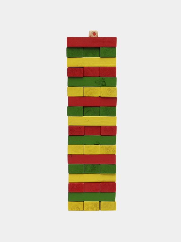 Настольная игра Цветная башня Brauberg Kids, 665493, для семьи, дженга подарочный набор