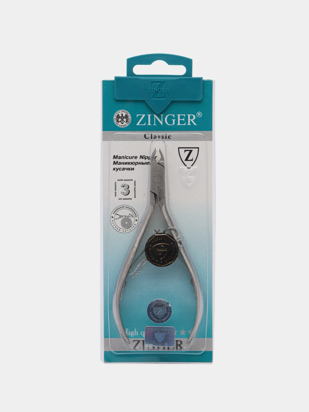 Маникюрные кусачки ручной заточки, с двумя пружинами Zinger Z1010 D SH-Salon (3 мм)