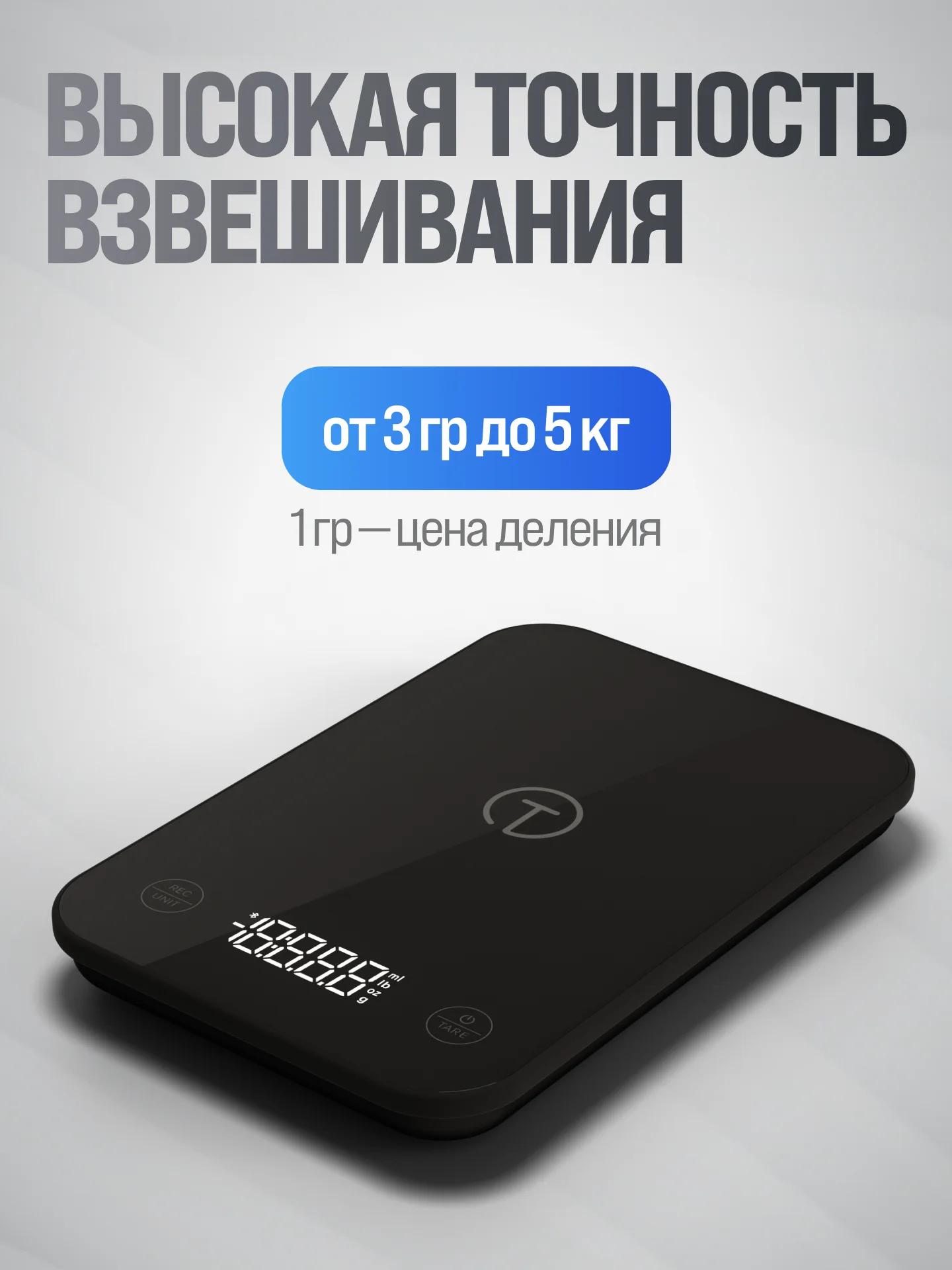 Умные электронные кухонные весы Titan Electronics до 5 кг