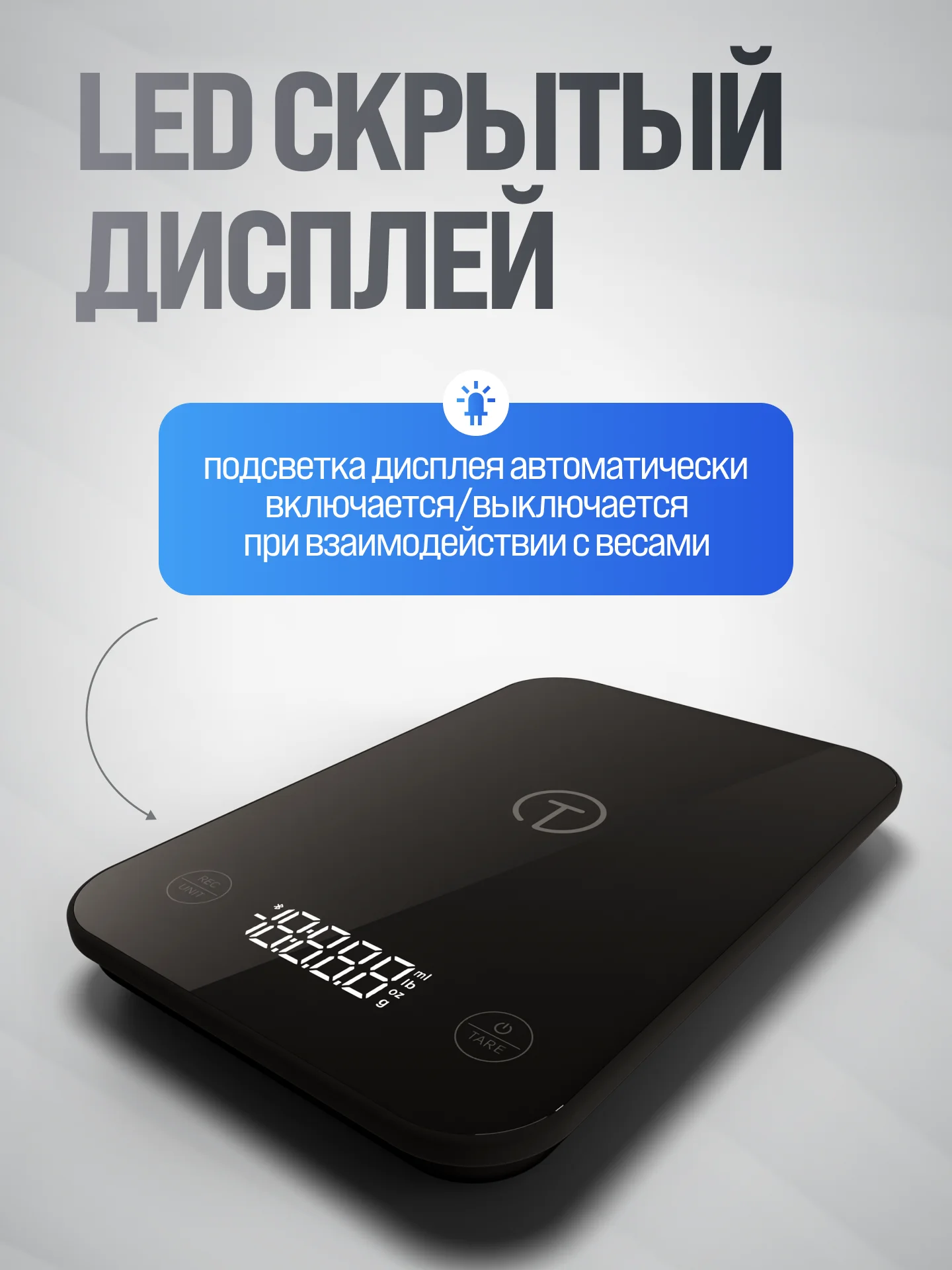 Умные электронные кухонные весы Titan Electronics до 5 кг