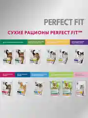 Cухой полнорационный корм PERFECT FIT™ для взрослых кошек, с говядиной, 650г