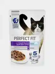 Влажный корм PERFECT FIT™ для поддержания здоровья почек, с лососем в соусе, 28 x 75г