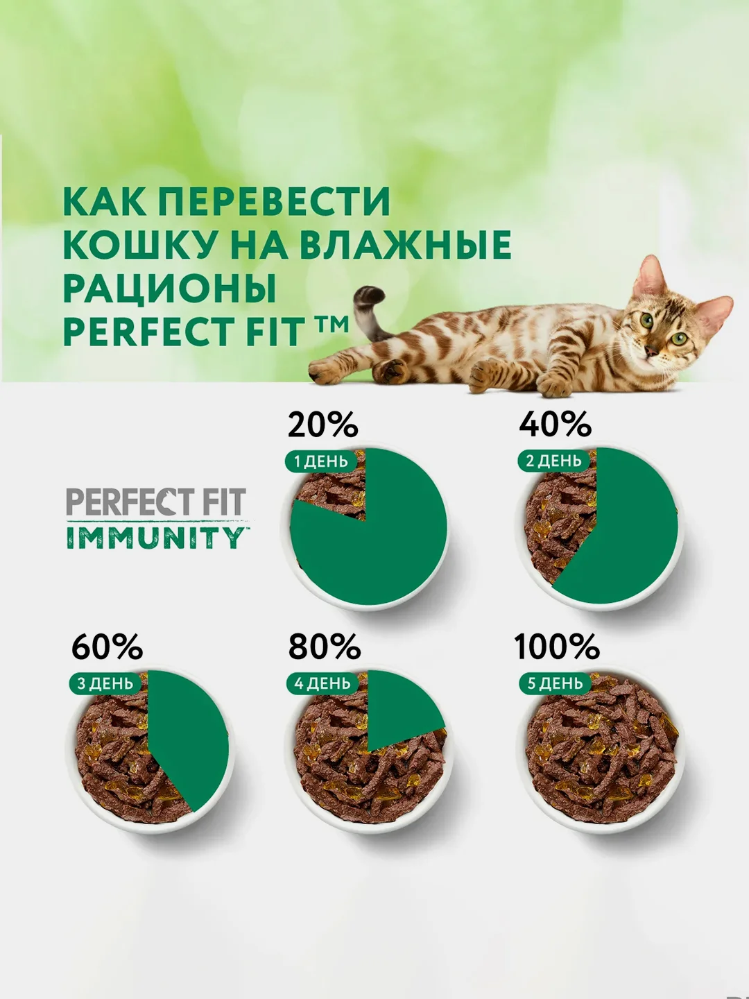Влажный корм Perfect Fit Immunity для иммунитета кошек, индейка в желе и спирулина, 28x75г