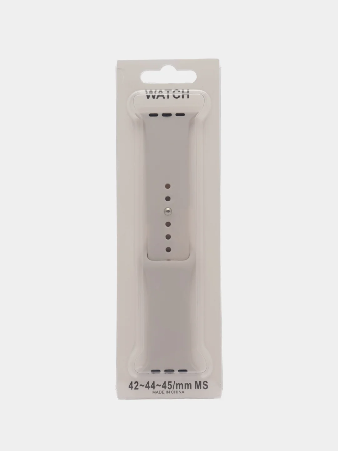 Серый металлик силиконовый ремешок для Apple Watch