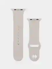 Серый металлик силиконовый ремешок для Apple Watch