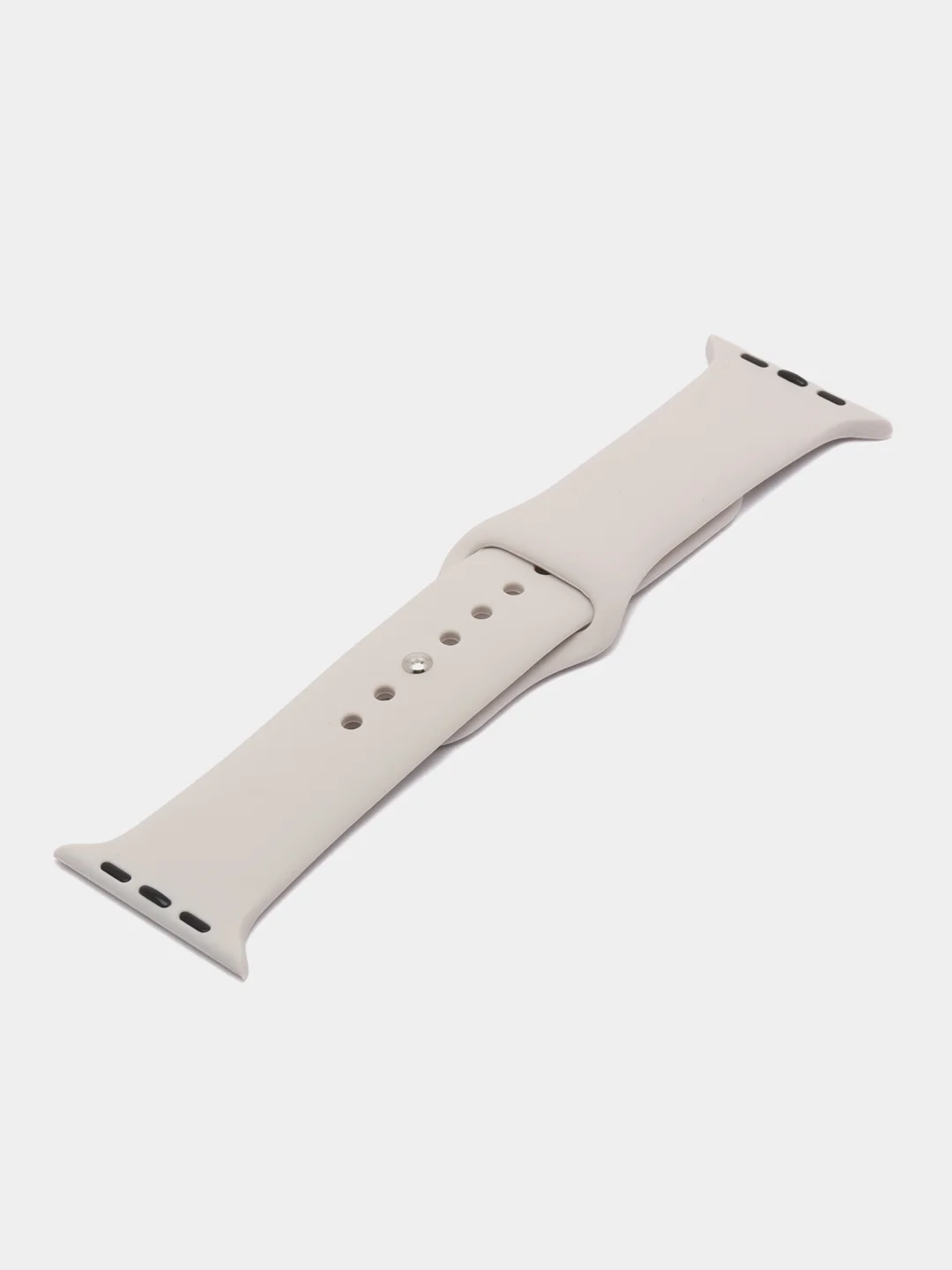 Серый металлик силиконовый ремешок для Apple Watch