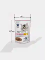 Влажный корм PERFECT FIT™ для котят от 1 до 12 месяцев, с курицей в соусе, 28 шт по 75г