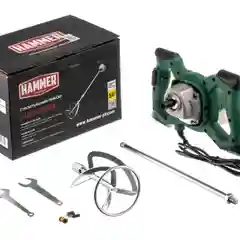 Миксер / миксер строительный Hammer MXR1350A 1100Вт 0-800 об/мин М14 одношпиндельный