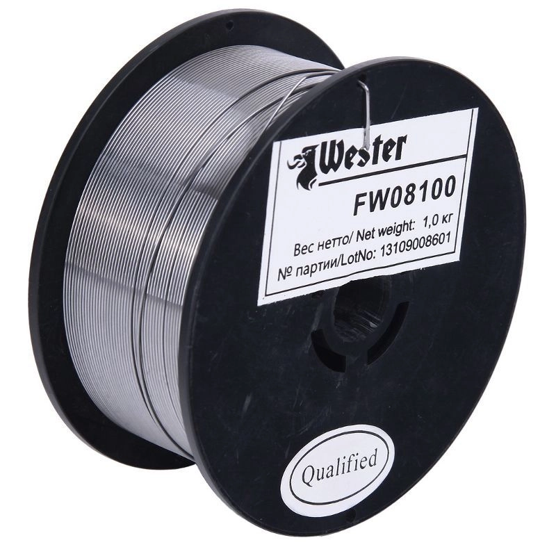 Проволока сварочная флюсовая 0,8 мм 1 кг WESTER FW 08100