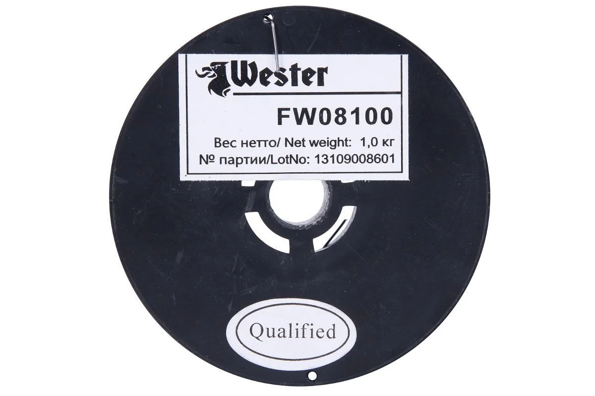 Проволока сварочная флюсовая 0,8 мм 1 кг WESTER FW 08100