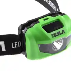 Фонарь налобный TESLA HLR на батарейках AAA