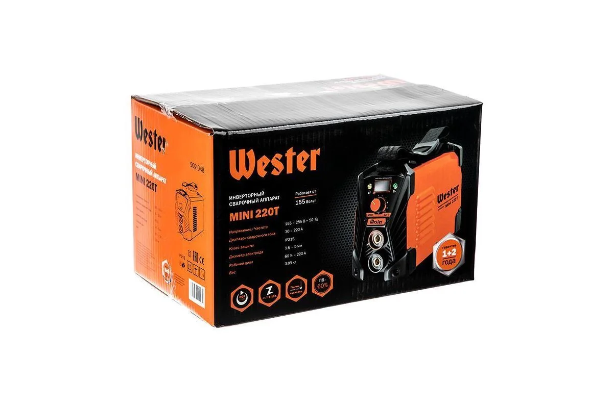 Сварочный аппарат инверторный / инвертор WESTER MINI 220T