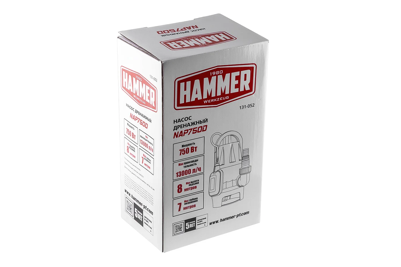 Дренажный насос HAMMER NAP750D