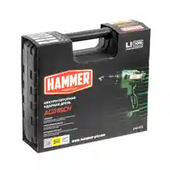 Аккумуляторная дрель-шуруповертHammer ACD16CH + 2 акк. в кейсе