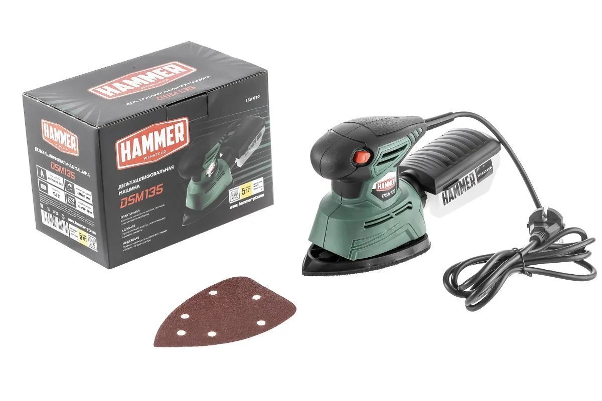 Шлифовальная машинка дельта Hammer Flex DSM135
