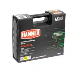 Аккумуляторная дрель-шуруповерт Hammer ACD12/2С + 2 акк. в кейсе