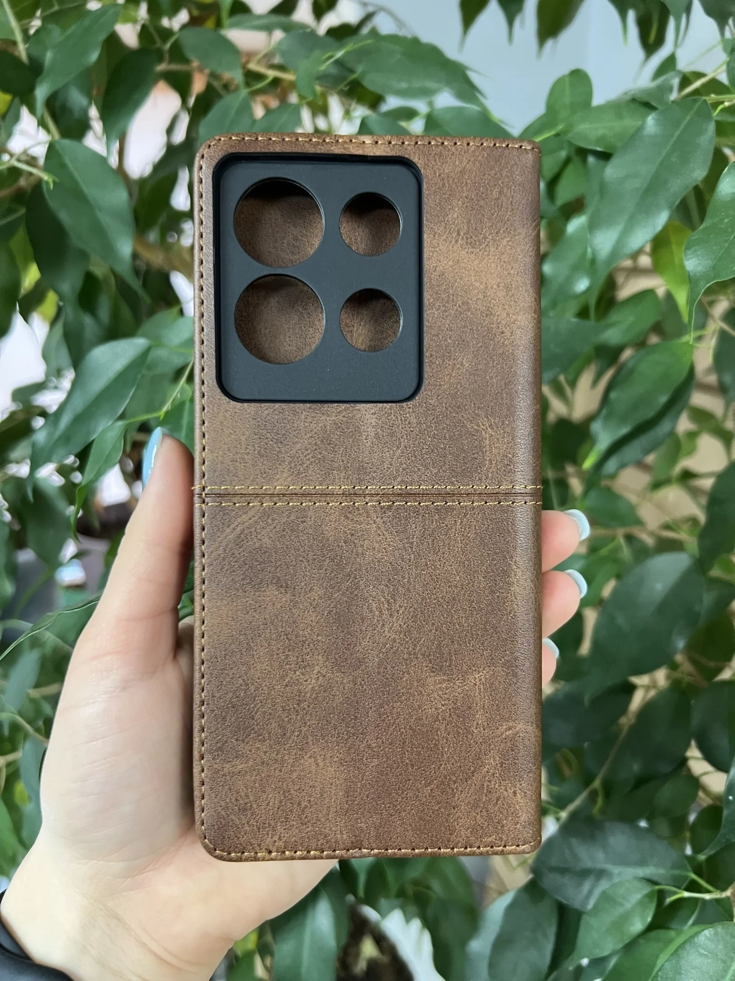 Тёмно-коричневый чехол книжка elitcase для Infinix Note 30 4G / Инфиникс Ноте 30 4G