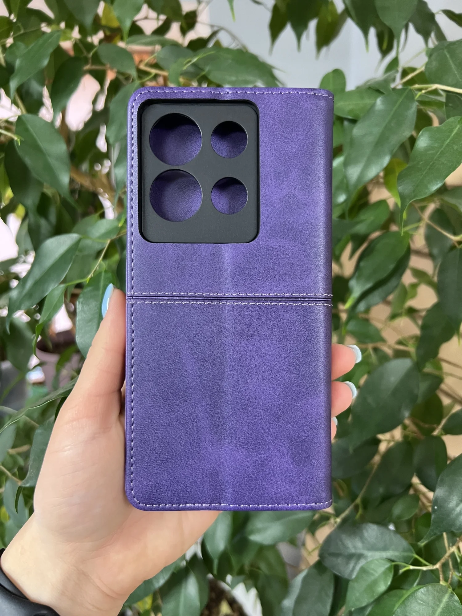 Фиолетовый чехол книжка elitcase для Infinix Note 30 4G / Инфиникс Ноте 30 4G