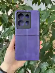 Фиолетовый чехол книжка elitcase для Infinix Note 30 4G / Инфиникс Ноте 30 4G