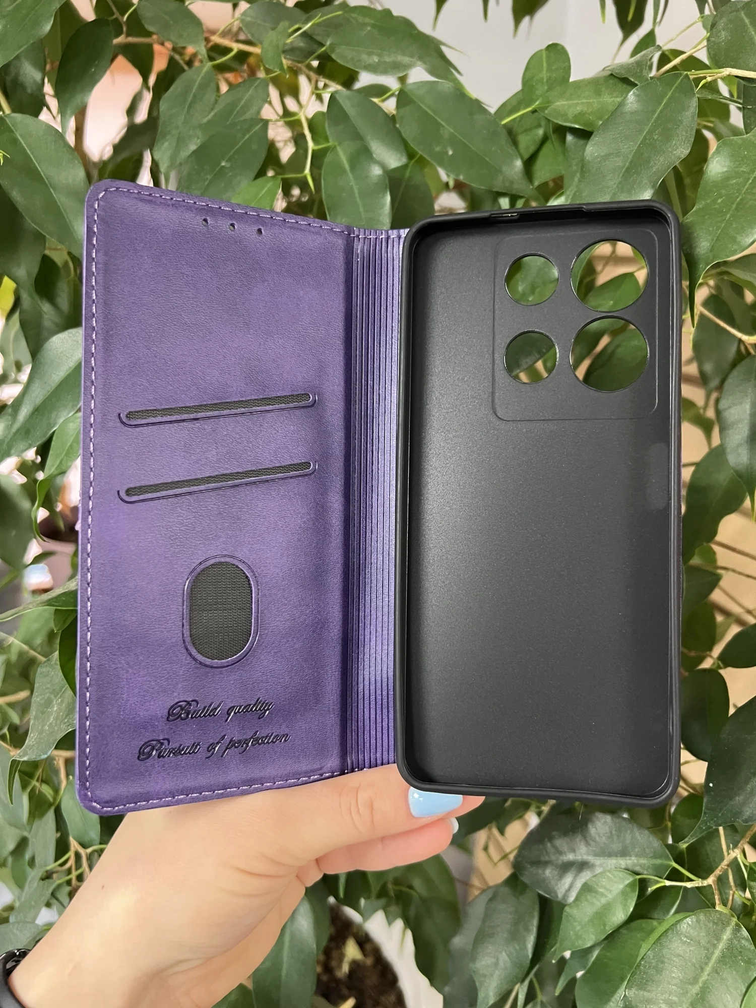 Фиолетовый чехол книжка elitcase для Infinix Note 30 4G / Инфиникс Ноте 30 4G