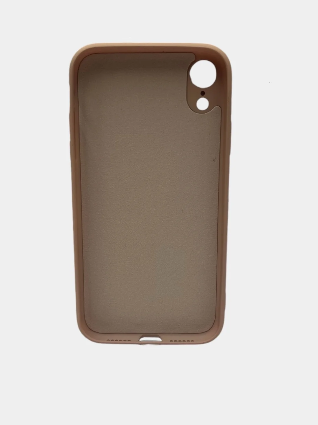 Бежевый меланж чехол силиконовый для iPhone XR /XS