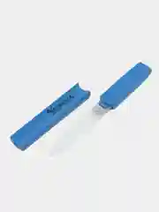 Пилка стеклянная полирующая Velganza CZ0390 в чехле, 12,8 см, голубая