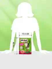 Сухой полнорационный корм KITEKAT™ для взрослых кошек «Телятинка Аппетитная», 350г