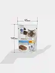 Влажный корм PERFECT FIT для кошек красивая шерсть и здоровая кожа, с индейкой 28шт по 75г