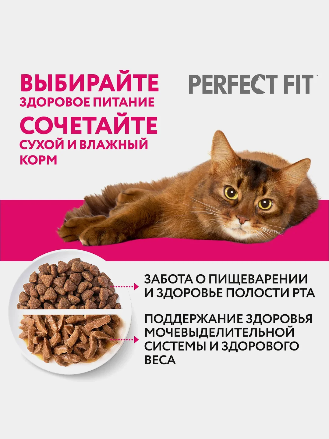 Влажный корм PERFECT FIT для кошек красивая шерсть и здоровая кожа, с индейкой 28шт по 75г