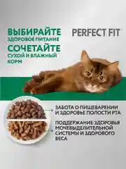 Сухой полнорационный корм PERFECT FIT™ для стерилизованных кошек, с курицей, 1.2кг