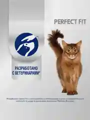 Сухой корм PERFECT FIT™ для взрослых кошек с чувствительным пищеварением с индейкой, 1.2кг