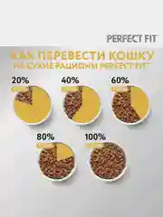Сухой корм PERFECT FIT™ для взрослых кошек с чувствительным пищеварением с индейкой, 1.2кг