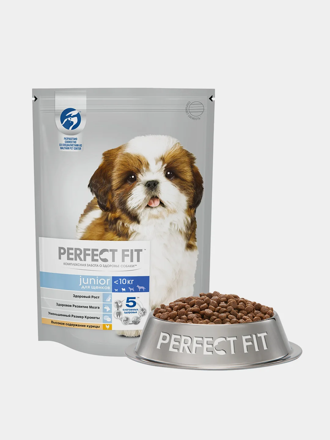 Cухой корм PERFECT FIT™ для щенков мелких и миниатюрных пород, с курицей, 500г
