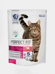 Cухой полнорационный корм PERFECT FIT™ для взрослых кошек, с говядиной, 650г