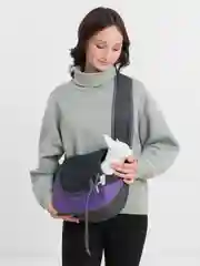 Фиолетовый сумка переноска Слинг для животных, кошек, собак