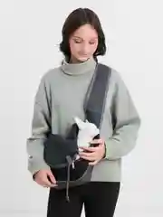 Черный сумка переноска Слинг для животных, кошек, собак