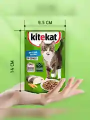Влажный корм KITEKAT™ для кошек, со вкусом рыбы в соусе. «Вкусная рыбка», 28 шт по 85г