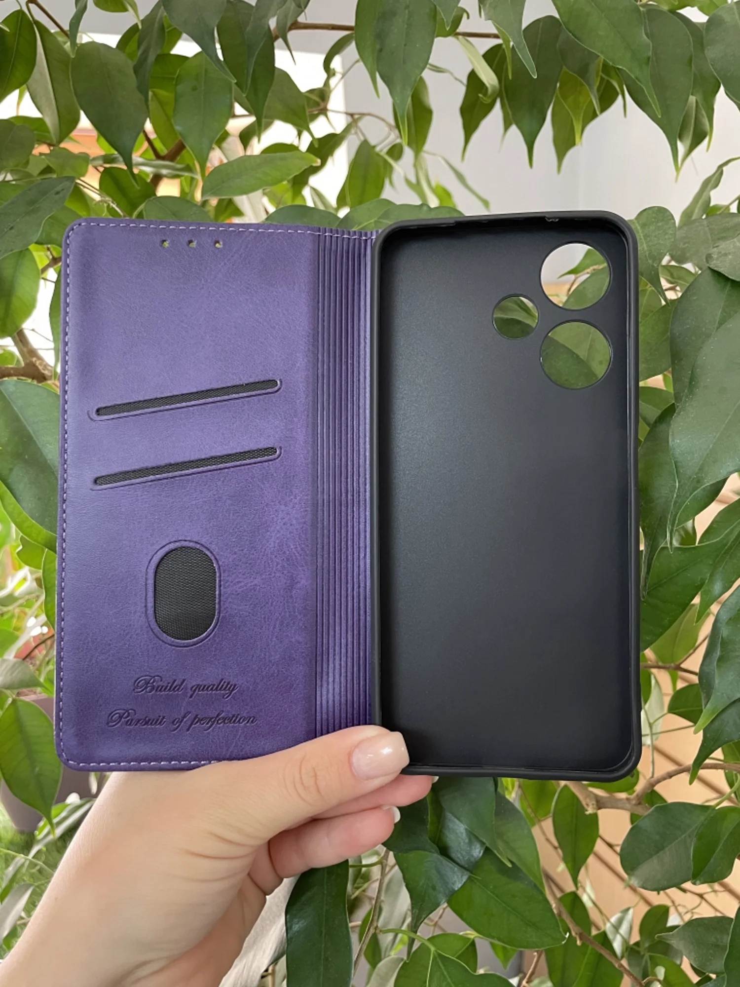 Фиолетовый чехол книжка elitcase для Infinix Hot 30i / Инфиникс Хот 30i