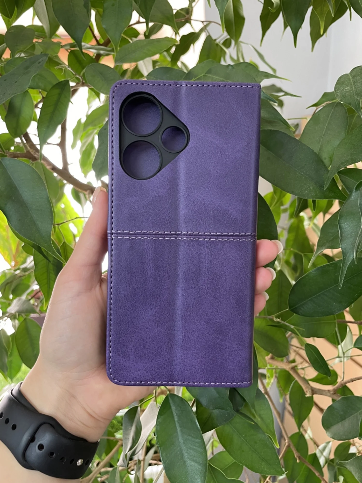Фиолетовый чехол книжка elitcase для Infinix Hot 30i / Инфиникс Хот 30i