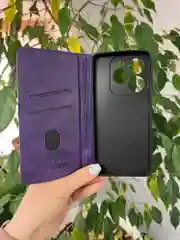 Фиолетовый чехол книжка elitcase для Tecno Spark 20 Pro / Техно Спарк 20 Про