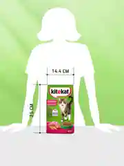 Сухой полнорационный корм KITEKAT™ для взрослых кошек «Телятинка Аппетитная», 800г