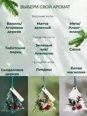 Ароматическое саше для белья "Елка" в подарочной коробке, АромаСаше, новогодний подарок