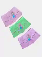 Тёмно-розовый трусы детские хлопковые для девочек, 3 шт