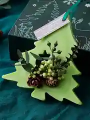 Зелёный хаки ароматическое саше для белья "Елка" в подарочной коробке, АромаСаше, новогодний подарок
