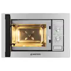 Серебряный встраиваемая микроволновая печь MEFERI MMO6020IX LIGHT, серебристый, 20л
