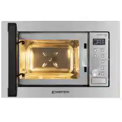 Серебряный встраиваемая микроволновая печь MEFERI MMO6020IX POWER, серебристый, 20л