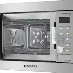 Серебряный встраиваемая микроволновая печь MEFERI MMO6020IX POWER, серебристый, 20л