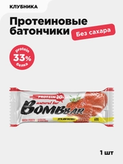 Протеиновый батончик Bombbar, клубника, 60 г