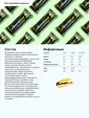Батончик глазированный Bombbar "Фисташковая меренга", 40 г