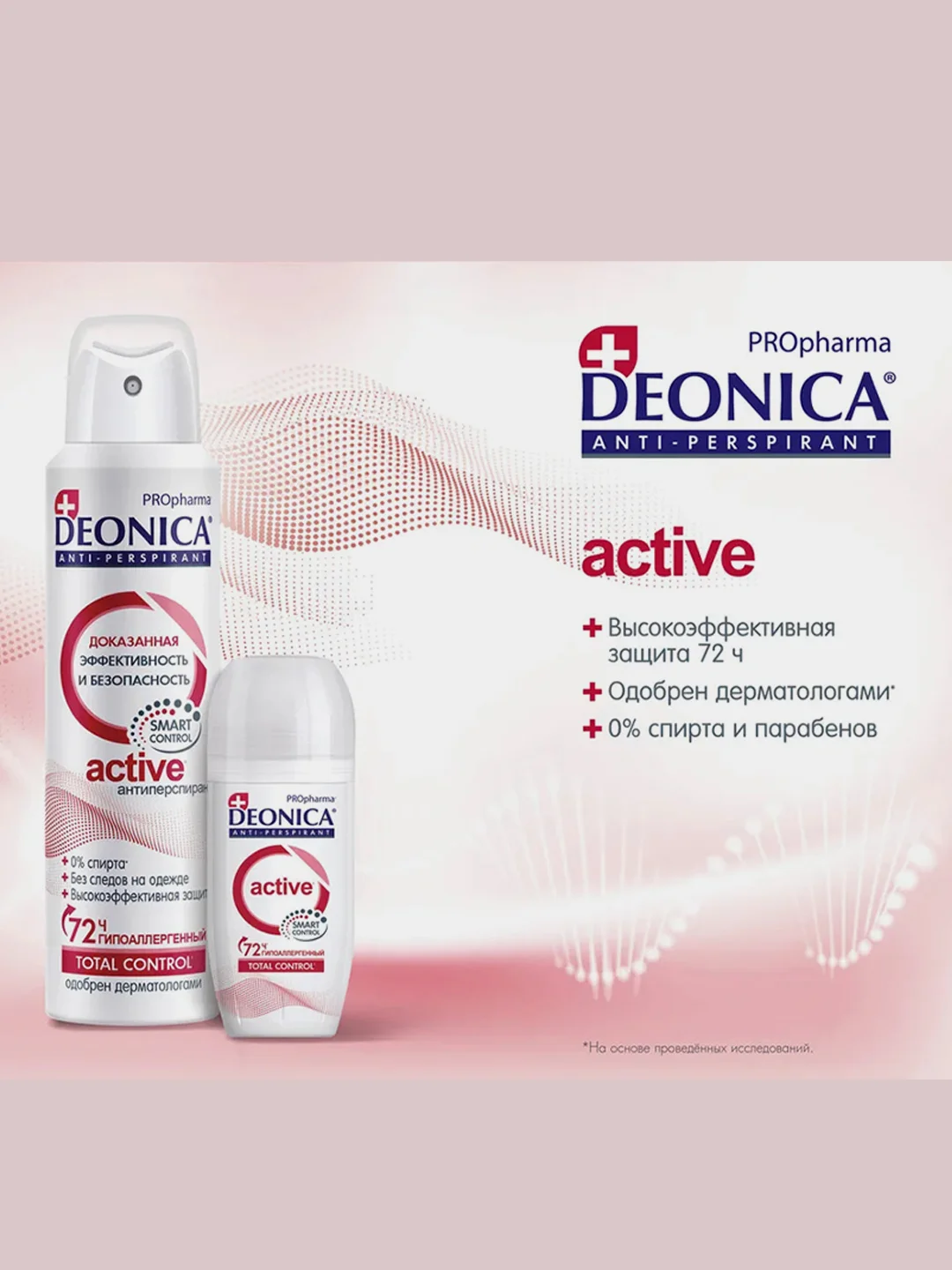 Антиперспирант женский DEONICA PROpharma ACTIVE, ролик, 50мл